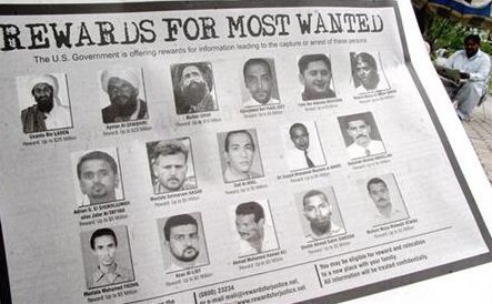 bin laden wanted poster. Wanted list: (Top row L-R)