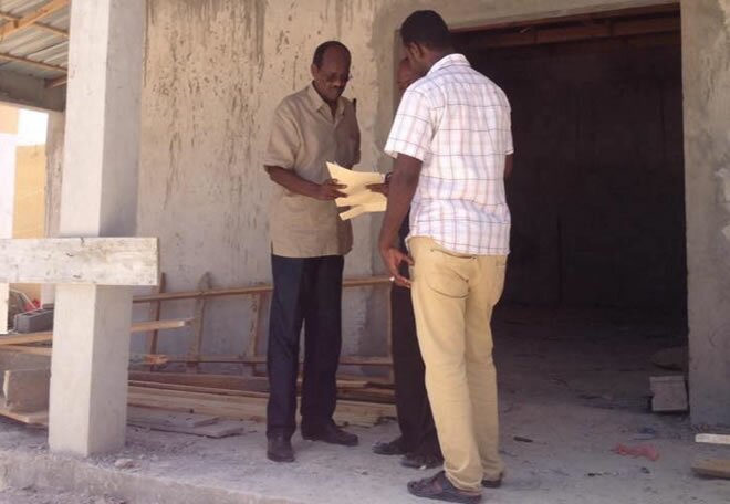 Eng. Abdullahi Ali Anshur (left) left good-paying job in the US to help Somalia 