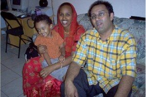 Slain nurse Zahra Abdille, with her son, Faris, and husband, Yusuf. COURTESY SONIA BERRY