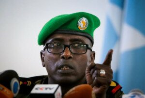 Colonel Ali Aden Houmed (pictured) has been has been relieved of his duties as spokesperson for African Union Mission in Somalia forces (AMISOM)
