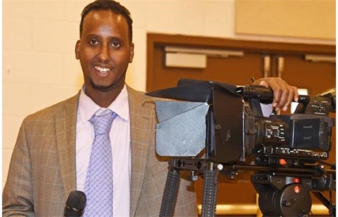 Jaamac is hosting a new television show called Somalis in Alberta which airs Sundays at 10:30 a.m. on Omni TV. Photograph by: Bruce Edwards, Edmonton Journal 